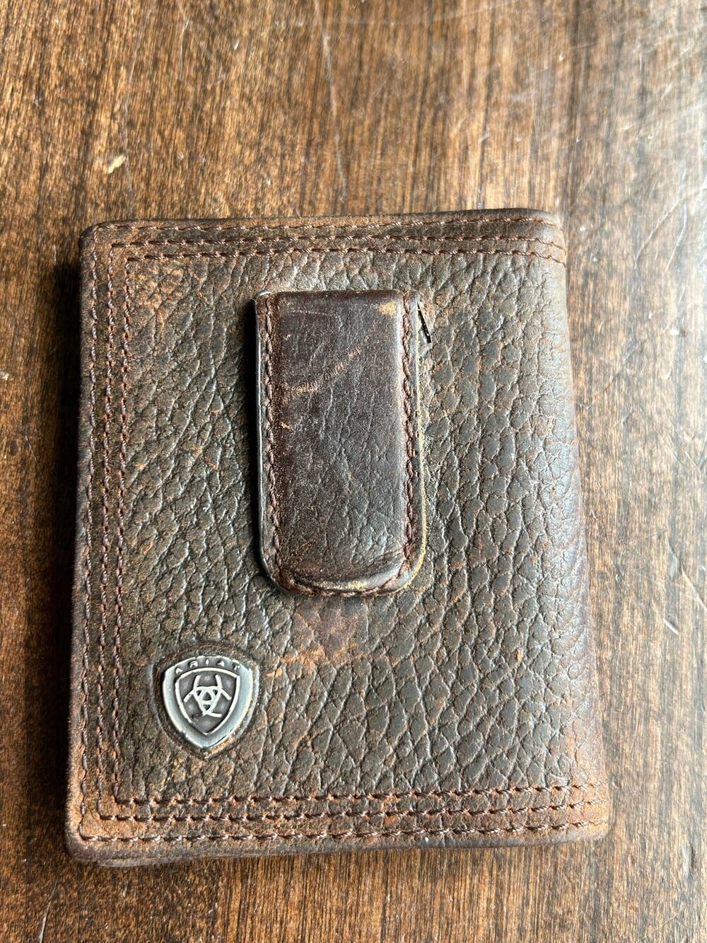 Ariat Performance Work Wallet Front Pocket Bifold Money Clip Wallet